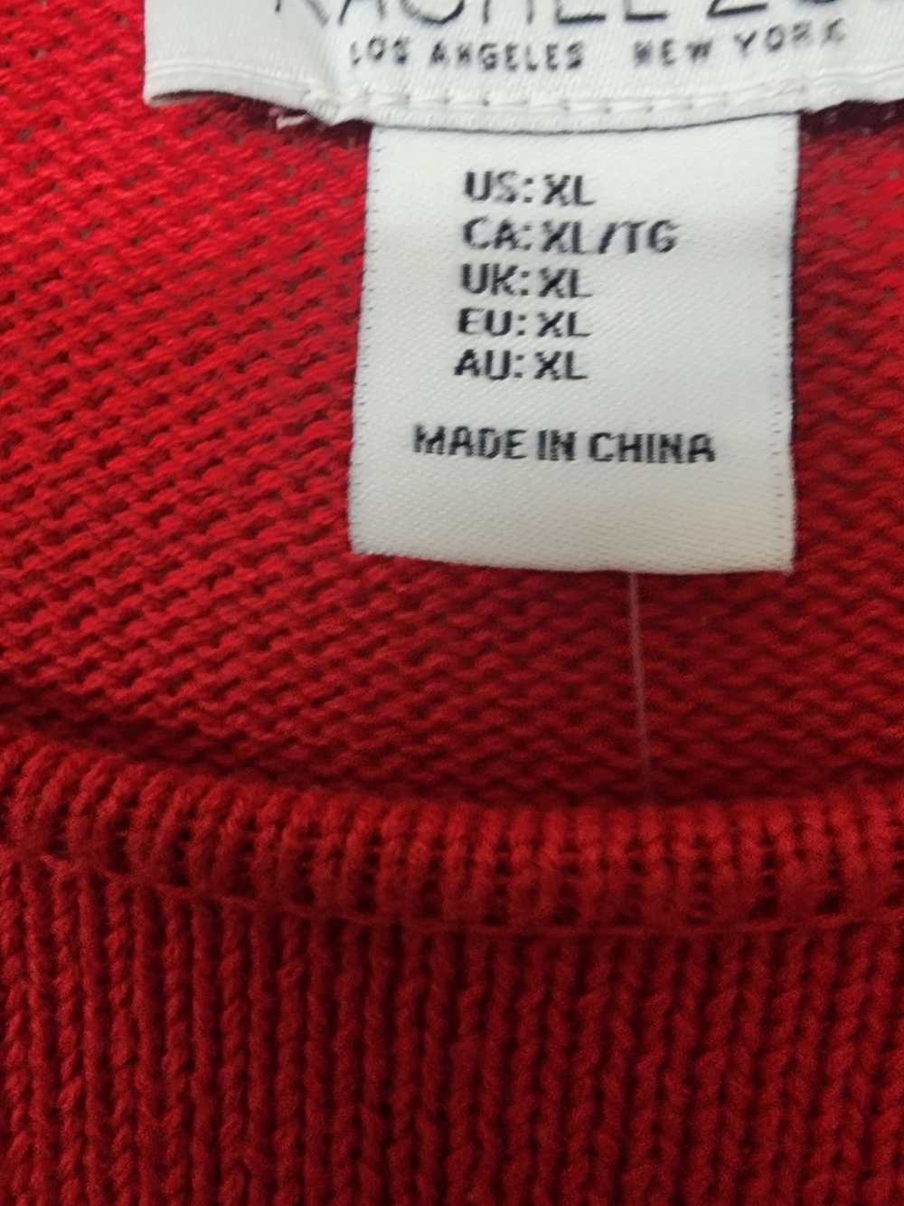 Rachel Zoe Men's Red Knit Sweater - XL